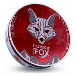 white fox fullcharge, white fox snus, white fox, white fox nicotine pouches, fox tobacco, fox snus