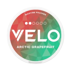 VELO Arctic Grapefruit nicotine pouches can — 10mg Strong grapefruit peppermint