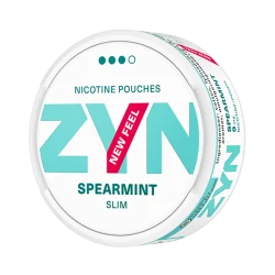 ZYN Slim Spearmint Strong S3, Zyns, zyn nicotine pouches, zyn pouches