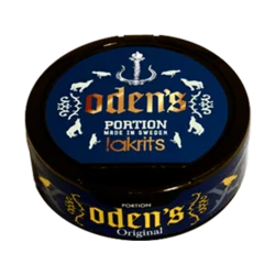 odens licorice portion snus, oden snus, odens licorice snus
