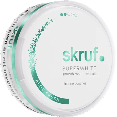 SKRUF Skruf Superwhite Aloe Fresh Medium Slim L2 – nicotine pouches
