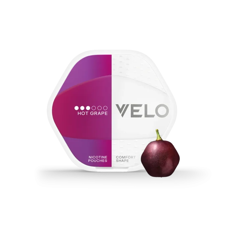 VELO Shift Hot Grape tobacco-free nicotine pouches can with grape flavor