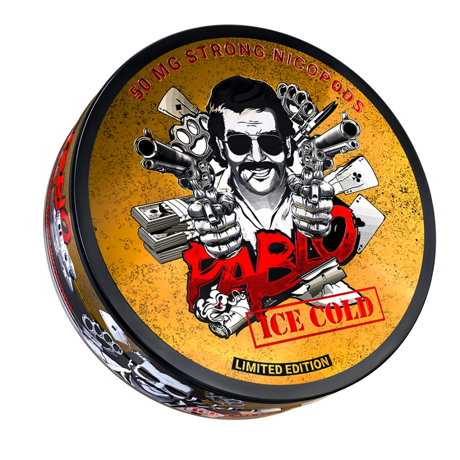Pablo Ice Cold 50mg Limited Edition nicotine pouches — 32mg strongest Pablo mint collector design