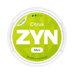 ZYN Citrus Mini S2 nicotine pouches can — 3mg Light summery citrus Mini format