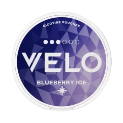 VELO Blueberry Ice — Sweet Blueberry Nicotine Pouches 8mg Strong