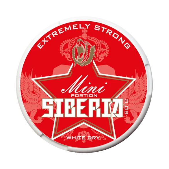 Siberia White Dry Mini snus Korea import 43mg/g 19mg per portion most manageable entry